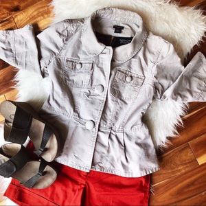 Ann Taylor Button Flared Blazer!